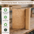 EcoComb Wraps Honeycomb Paper Wrap Roll | Eco-Friendly Bubble Wrap Alternative for Fragile Packaging | Brown Paper Roll 10"